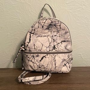 Marble Mini Backpack with Gunmetal Hardware